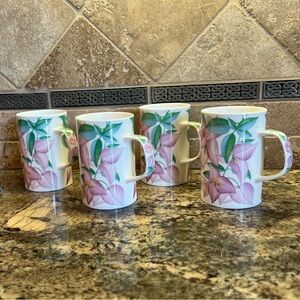 4 Dunoon Fine Bone China Afternoon Tea Mugs NWOT